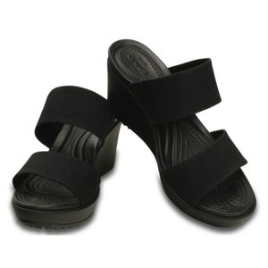 NWT Crocs Leigh II Strap Wedge Sandal